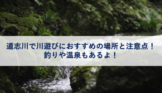 道志川で川遊びにおすすめの場所と注意点！ 釣りや温泉もあるよ！